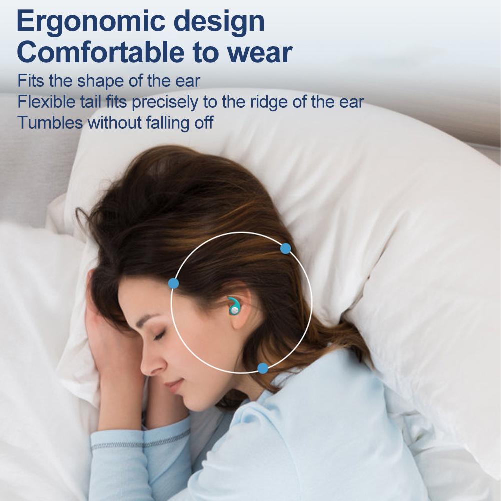 Silicone Noise Cancelling Earplugs Noise Filter Sleep Swimming Waterproof Three Layer Mute Earplugs wireless in-ear earbuds esrbuds audio earphone bluetooth-compatible  wireless earphone music video