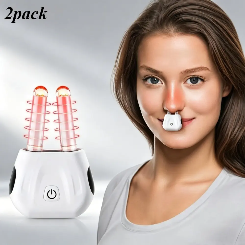 Infrared Nasal Relief Device, Rechargeable Wireless Therapy Tool for Nasal Care, Portable for Home and Travel, 1200mAh Battery, Home/Travel