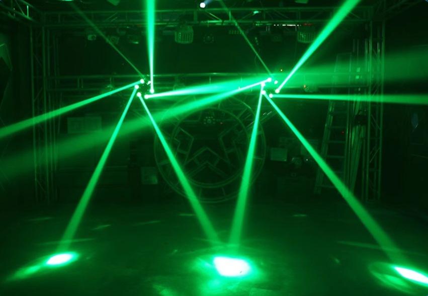 150W Moving Head DJ Lights 6 Arms Party Lights RGBW 6-IN-1 LED Stage Lights with Strobe Beam & Remote Control DMX512 for Wedding Party Disco KTV Event