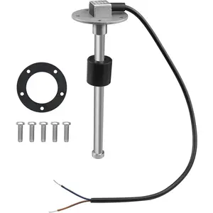 240-33 ohms 8"(200mm) Fuel Level Sending Unit for Marine Boat Truck Car Fuel Water Level Gauge Sensor Stainless Steel Fuel Gas Tank Sender 5 Hole