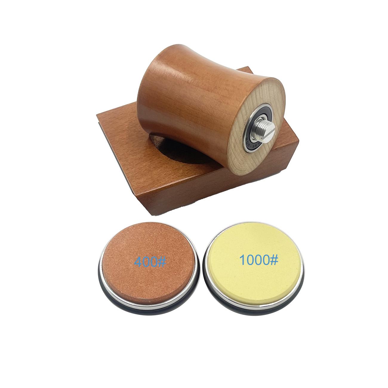 Kitchen Knife Sharpening Kit, Rolling Diamond Ceramic Sharpener Set, Compatible with 15°&20° Angle Knives, Precise Blade Grinding Tool for All Kitchen Blades