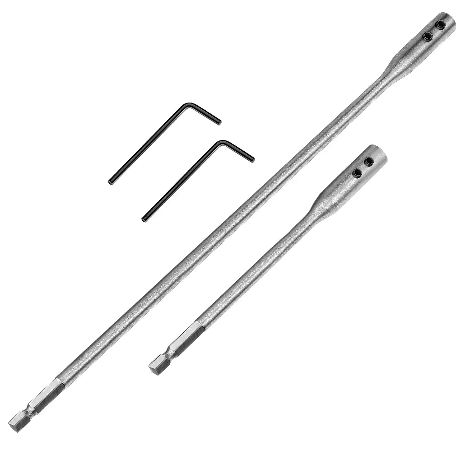 4 count 1/4 Drill Bit Extension Set Spade Bit Extender 6 and 12 Inch