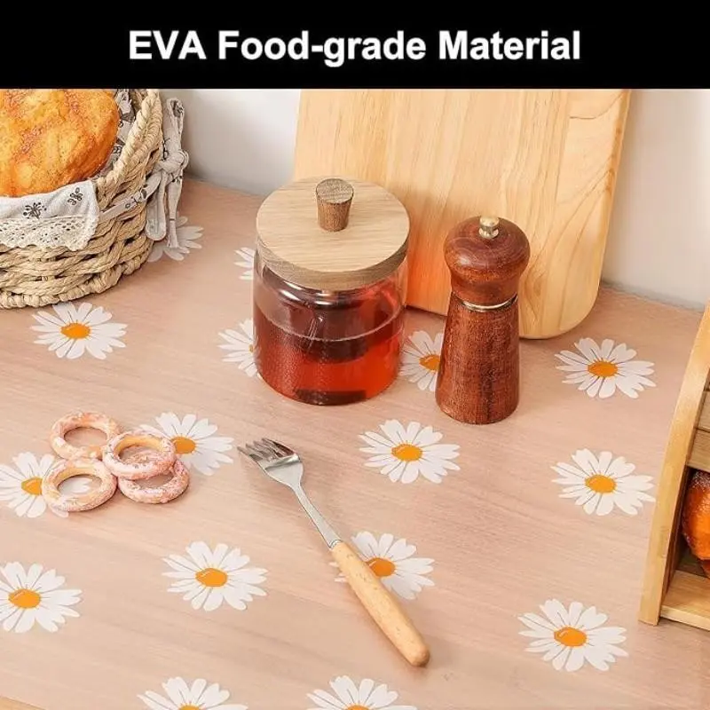 EVA material cabinet shelf padding, glue-free drawer protection liner with modern print design, surface has waterproof property, material is easy to be cut as needed, single roll specification is 30cm wide × 300cm long