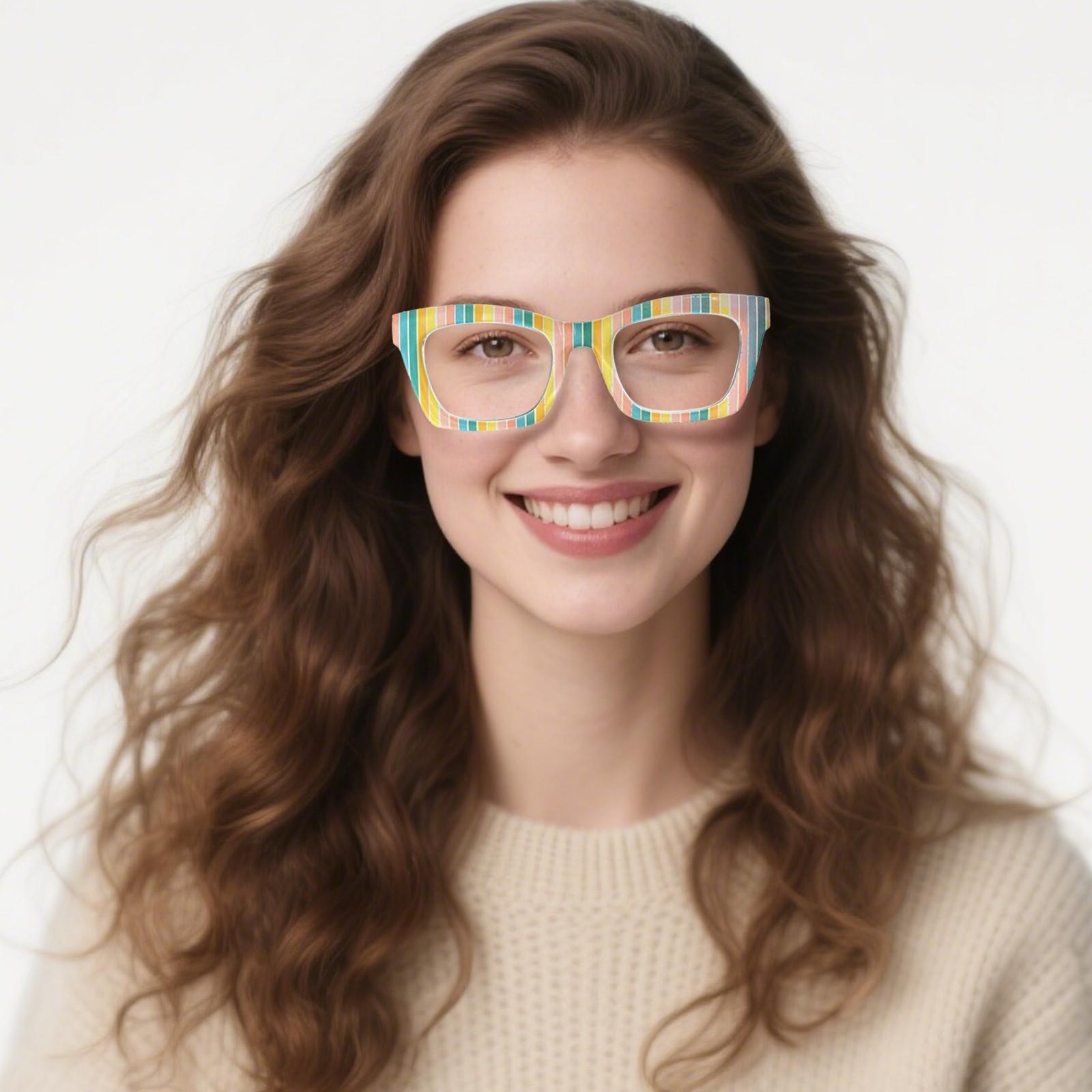 DEAAOK 4-Pack Oprah Style Reading Glasses for Women Blue Light Blocking Stylish Oversized Computer Readers Spring Hinge