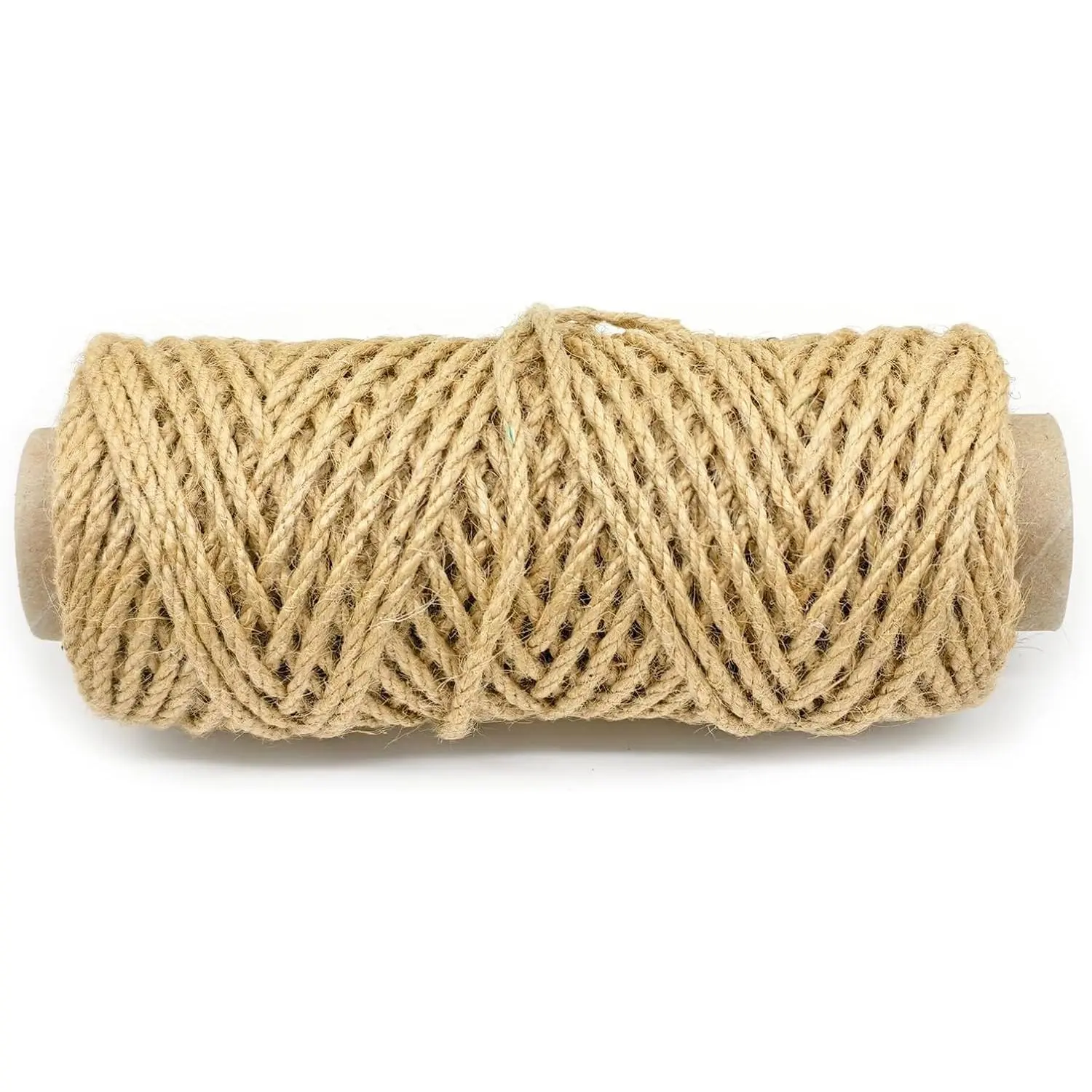 165   Jute Twine, 4mm Heavy Duty Thick Braided Jute Rope Roll, Decorative  Sisal Rope for  Trees, DIY Projects, Gardening,  Decor, Crafts, Packaging (4MM)