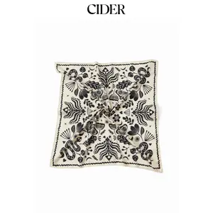 Cider FLORAL & SNAKE SQUARE HEADSCARF