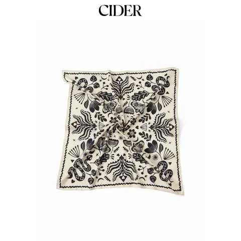 Cider FLORAL & SNAKE SQUARE HEADSCARF