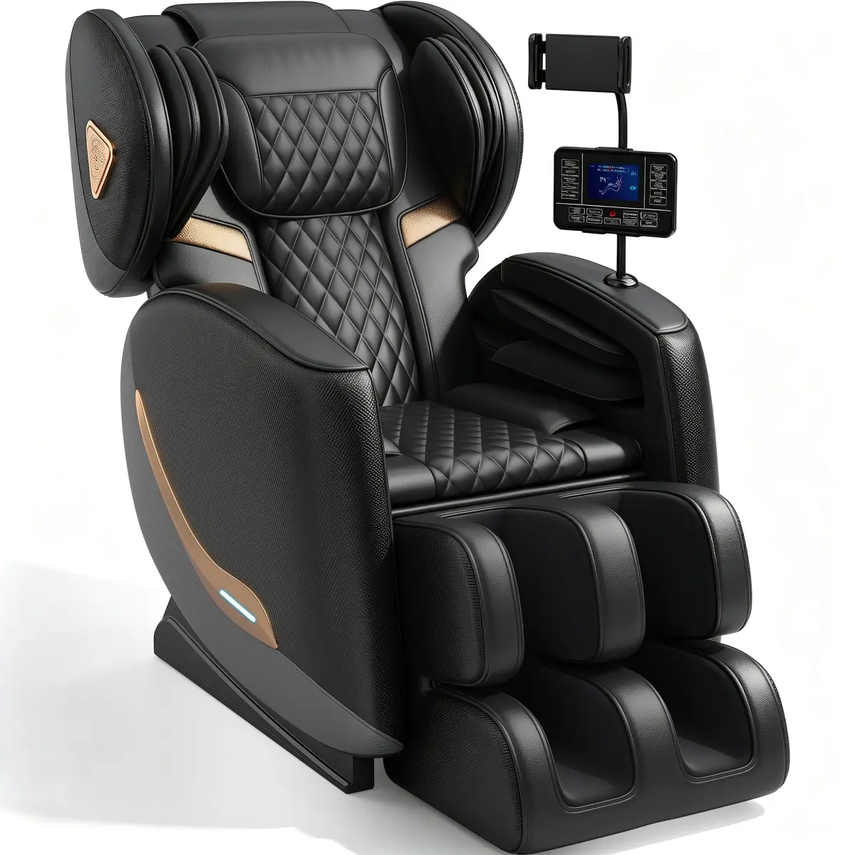 AobtkelMassage Chair Full Body and Recliner, Zero Gravity Massage Chairs, 8 Fix Rollers, Airbags, Heating, Foot Massage, Auto Modes, Bluetooth Speaker and Touch Control Screen for Home and Office