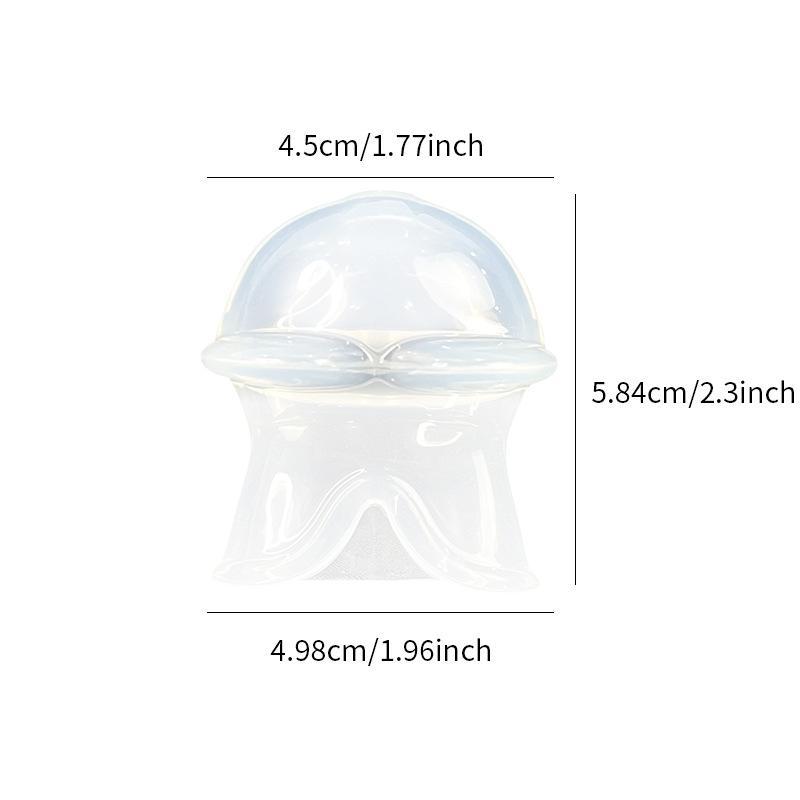 2pc New Snoring Device Tongue Cover Silicone Snoring Device Anti-snoring Respirator Sleep Device Snoring Device Snoring Device Transparent