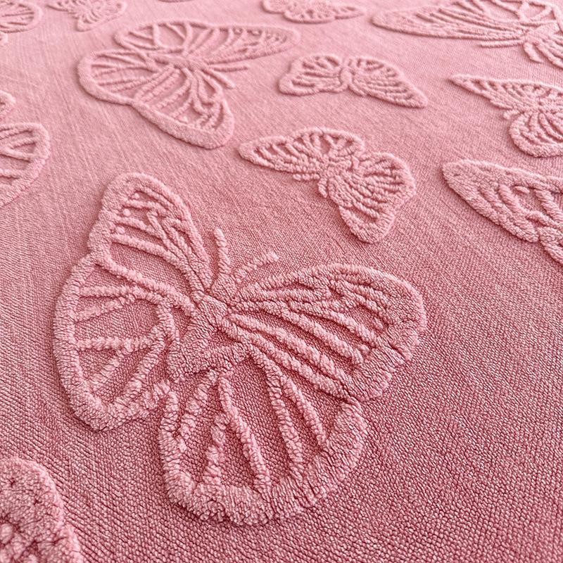 Butterfly Pattern Bedding Set, 3 Counts/set Including 1 Count Fitted Sheet & 2 Counts Pillowcase without Filler, Soft Warm Bedding Set for Bedroom & Guest Room, Bedsheet Sets