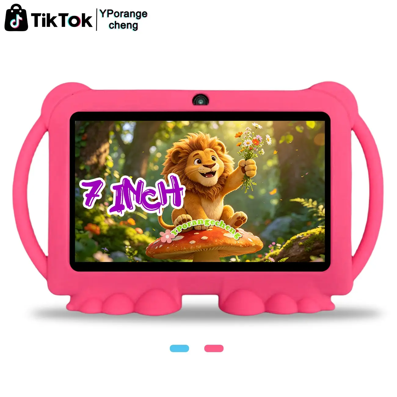 DealsForYouDays 7-inch Android 12 children's tablet, 2GB RAM 32GB ROM 2.4G WiFi dual camera tablet, with shockproof case, home education device, children's gift