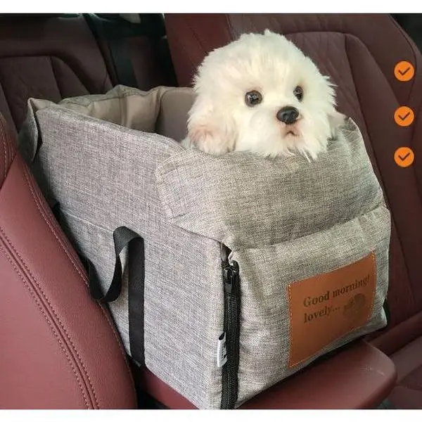 Multi-Use Oxford Fabric Pet Travel Bed - All-Season Portable Bag for Dogs & Cats, Car & Travel Use, Simple Look, Small/Large