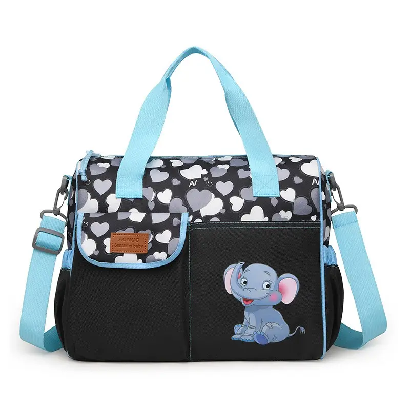 New Mommy Bag, Handheld Shoulder Bag, Large Capacity Insulated Storage, Portable Multi-Functional Baby Bag with Diaper Pad