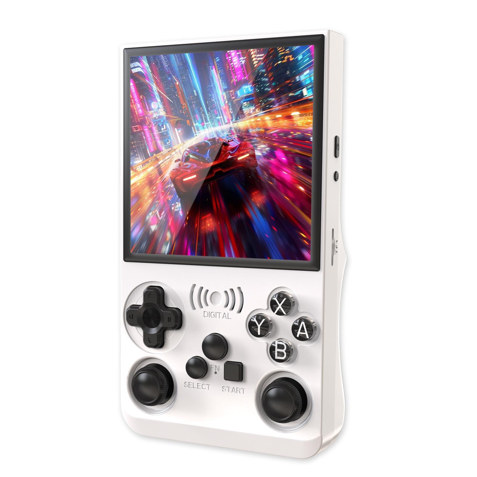 GAMINJA Upgraded ANS13 Open-source Handheld Game Console Linux System 4-inch IPS High-definition Screen Gaming Handheld Portable Retro and Handheld Device Comes with Over 15,000 Games and 20+ Emulators