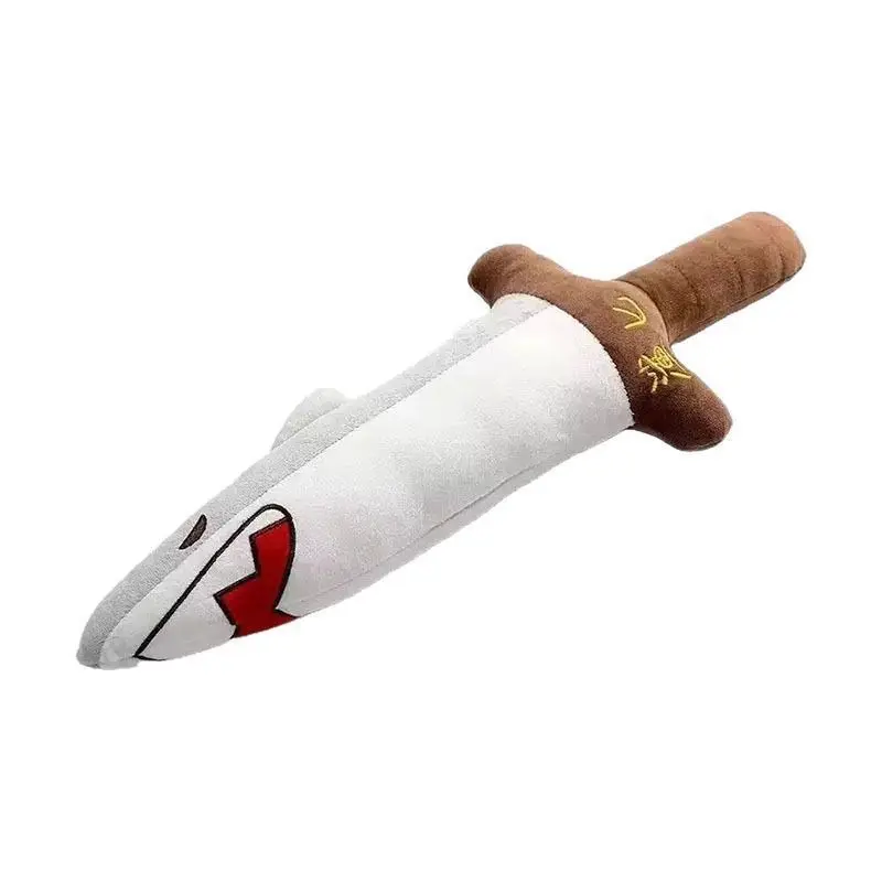 Viral Meme Shark Bee Sword Plush Pillow, Funny Pun Shark Blade Stuffed Toy, Weird Cute Novelty Prank Gift For Teens Friends