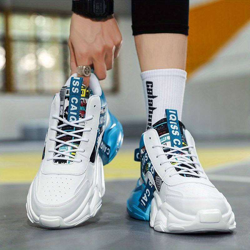 Platform Sneaker, Casual Coach Shoes, Tennis Shoes, Fashion and Young Student Shoes, Platform Men's Shoes