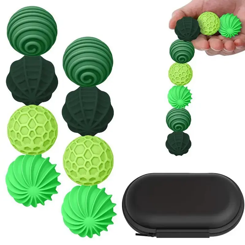 Adult magnetic stress ball, silicone magnetic ball, Stress Relief Fidget roller sensory magnetic ball for restlessness, Magnetic Silicone Balls, gift set for adults and teens, office decoration, Stress Relief Tools