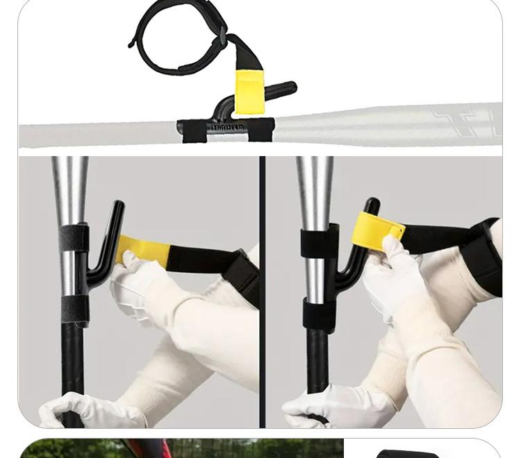 Codree Baseball Swing Trainer Bands - Elastic Hitting Resistance Band for Baseball & Softball, 3.8*24cm, Black, Improve Skills & Posture, Training Aid for Beginners & Enthusiasts