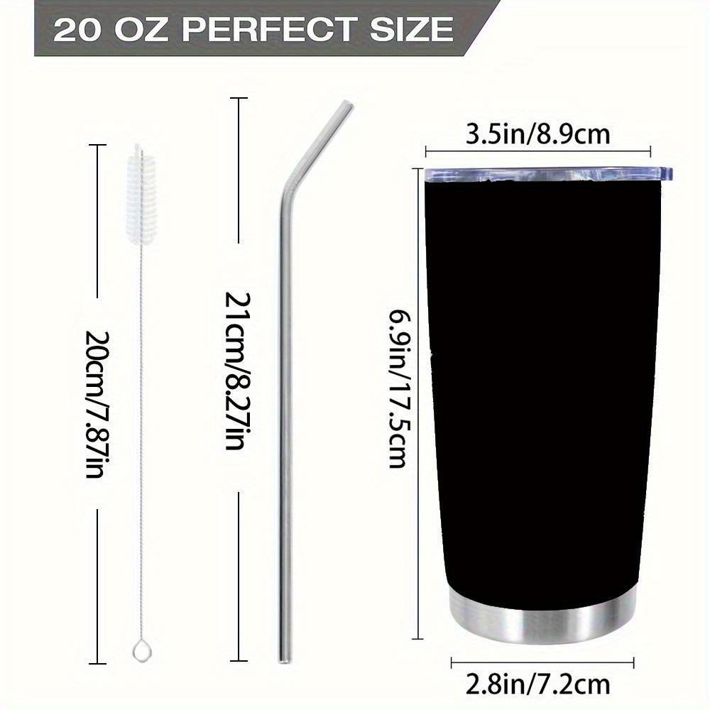 20oz Dandelion Dragonfly Faith Tumbler 20oz, Know That I Am God, Religious, Christian Gifts, Coffee Insulated Bottle for Women, Stainless Steel Double Wall Vacuum Insulated Coffee Mug, Travel Cup with Lid