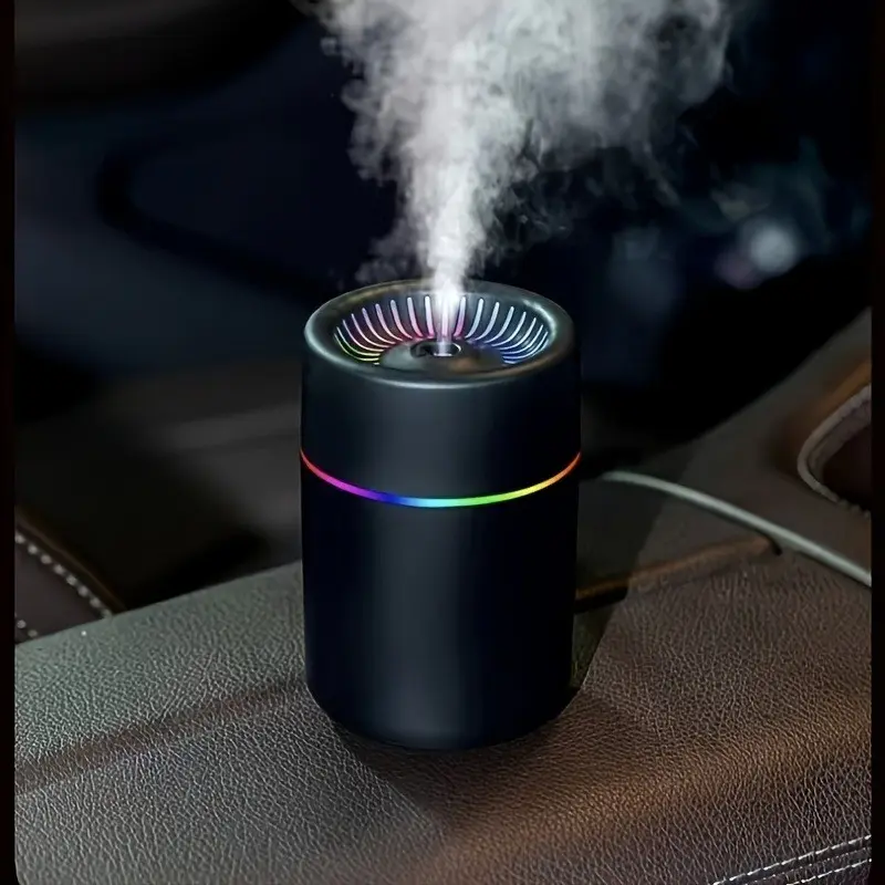 Quiet Humidifier Choose Any Color Ultrasonic Fine Mist Aromatherapy Purification Multi-Function Seven-Color Atmosphere Home Office Car Use