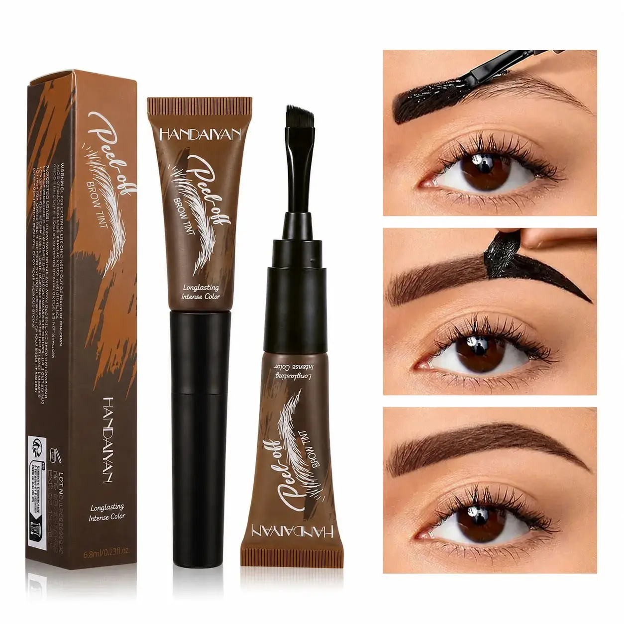 Waterproof Tear-Off Eyebrow Color, Long-Lasting Non-Fading, Precision Brow Shaping, Easy-To-Use Women's Makeup, Wild Brow Styling