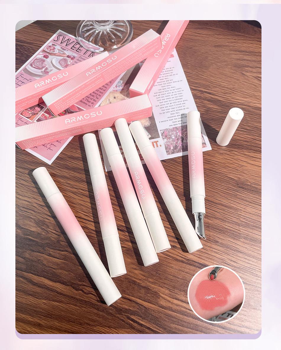 armosu Moisturizing Lip Gloss for Plump Lips, Non-Fading, Non-Drying, Nude Color, Brightening, Moisturizing, Hydrating, Mirror-Finish Lip Glaze