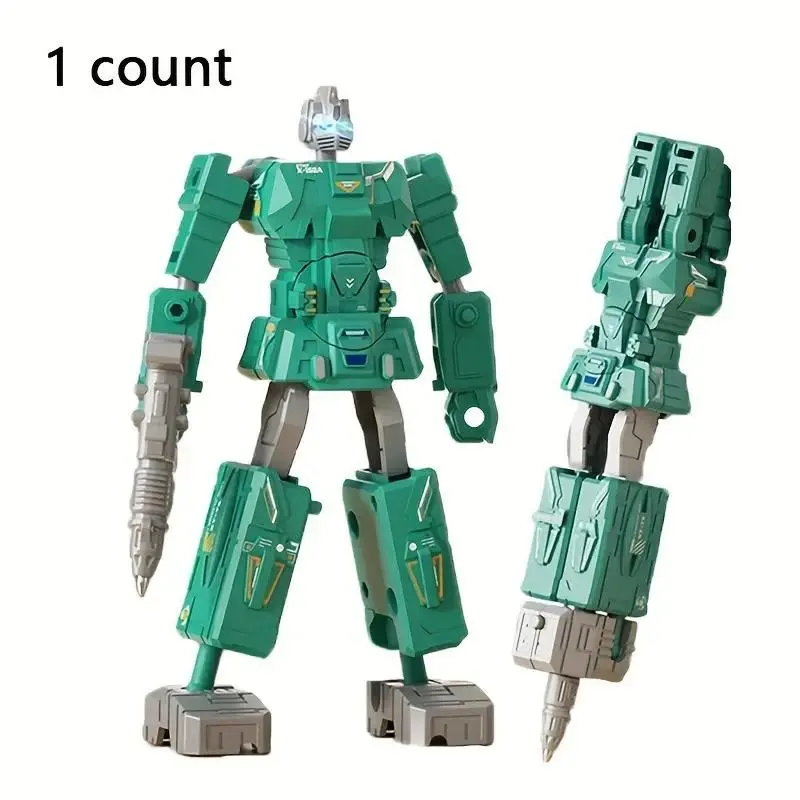 Toy Transformer Robot Pen, Joint-Movable Deformation Atom Pen Toy, Multifunction Creative Stationery, Fun Cartoon Design, Educational Gift