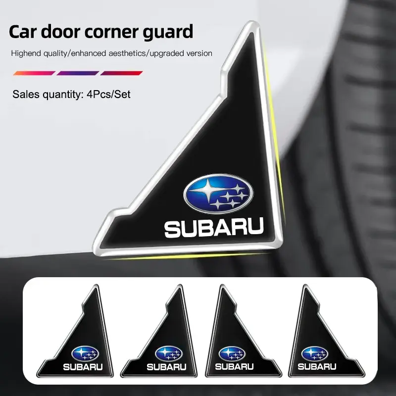 4PCS Car Door Anti-collision Corner Protectors Stickers For Subaru STI Impreza Legacy WRX BRZ Forester XV Outback Crosstrek Levorg Exiga Ascent Tribeca