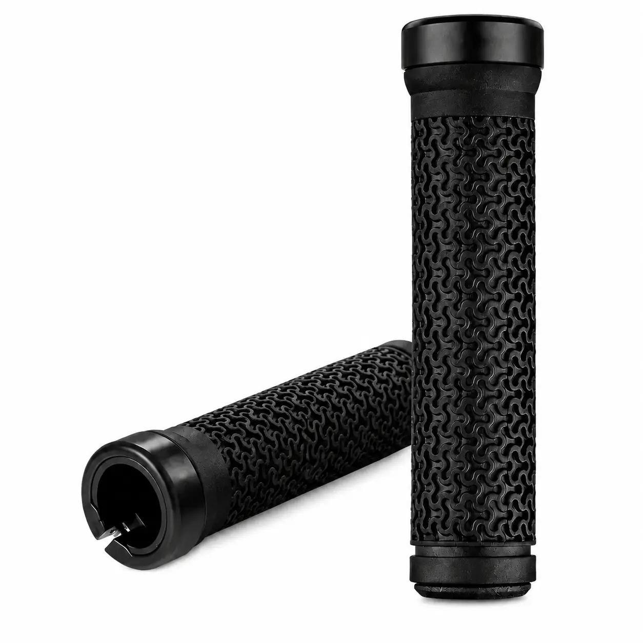 Premium Soft Anti-Slip Rubber Handlebar Grips with Ergonomic Contour Design for Enhanced Control and Comfort—Universal Fit for BMX, Mountain, Beach, Folding Bikes and Skateboards
