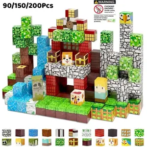 Forest Treasure Hunt Magnetic Building Blocks, Stem Educational Sensory Toys, DIY Construction Play, Spring & Easter Gifts for Kids