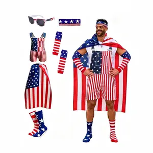 Piece Set Combo Flag Men's Clothing Set