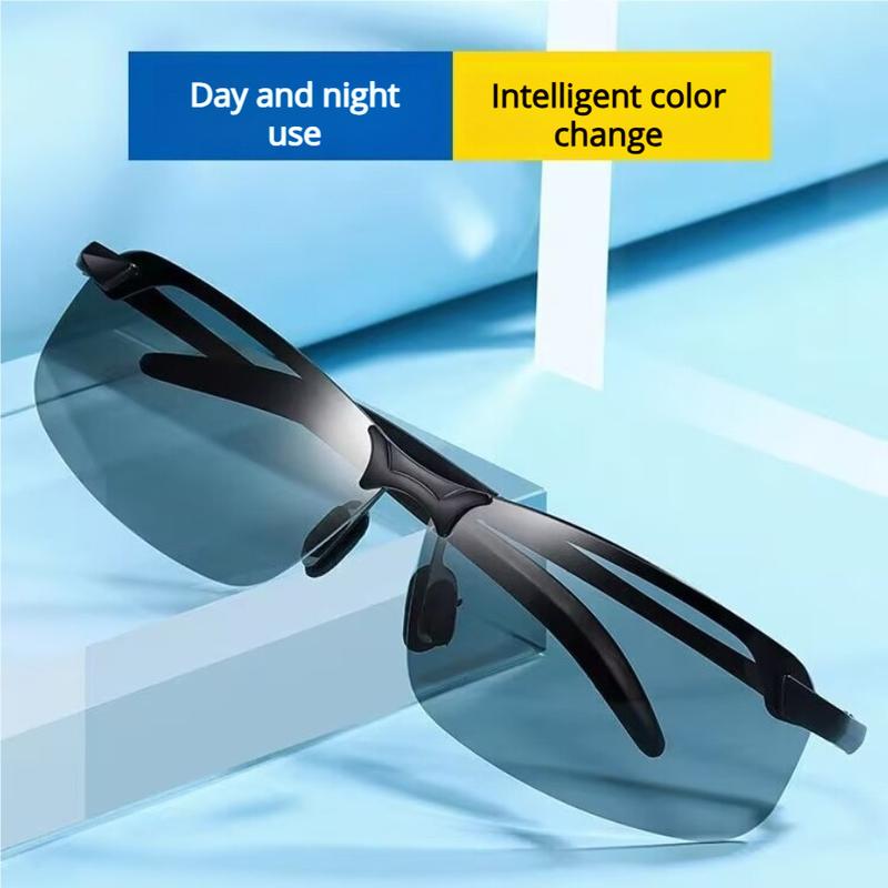Men's Photochromic Polarized Sunglasses 3043, Day-Night Use for Driving & Fishing