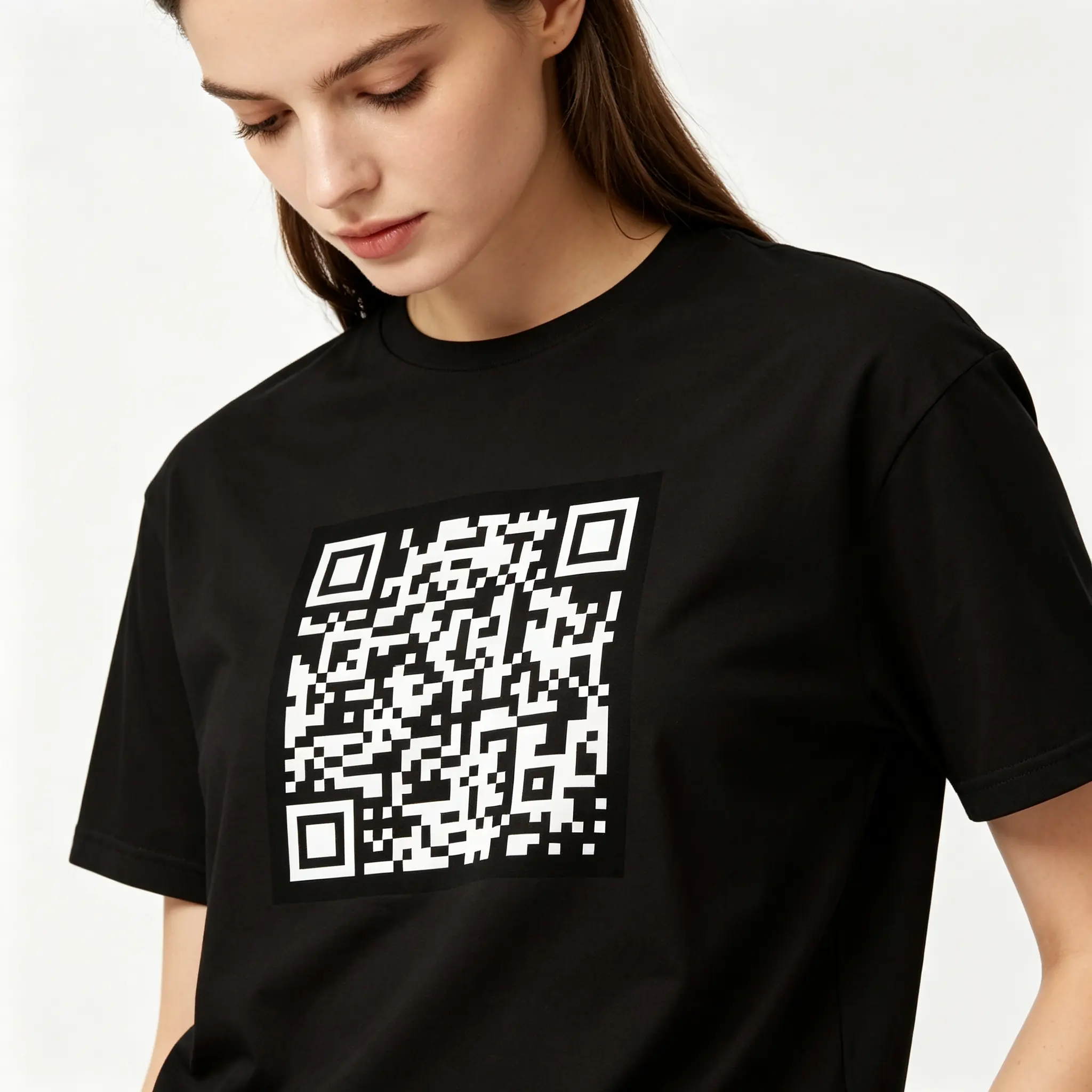 Funny QR Code Graphic Unisex Tee |   All-Season Breathable Top