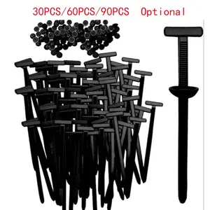 30-90 Nylon Universal Cable Tie Clips Securing, Self-Locking Nylon Strap Clamps, Multi-Function Durable Plastic Cable Organizer Tool Multifunctionality for Car Repair