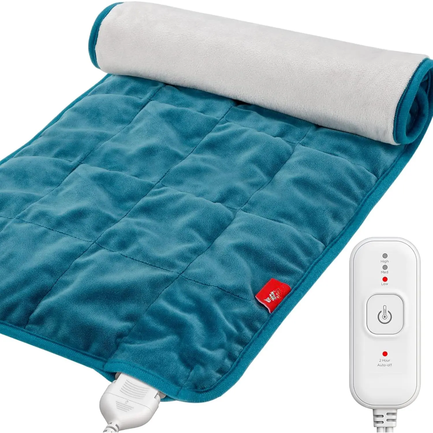 Weighted Heating Pad  Back & Period, FSA Eligible Electric Heat Pad, Birthday Gifts  Women Men Mom Dad & Mother Day Gift, 2.2 lb HSA Neck Shoulder Heated Pad, 2H Auto-Off, 12x24