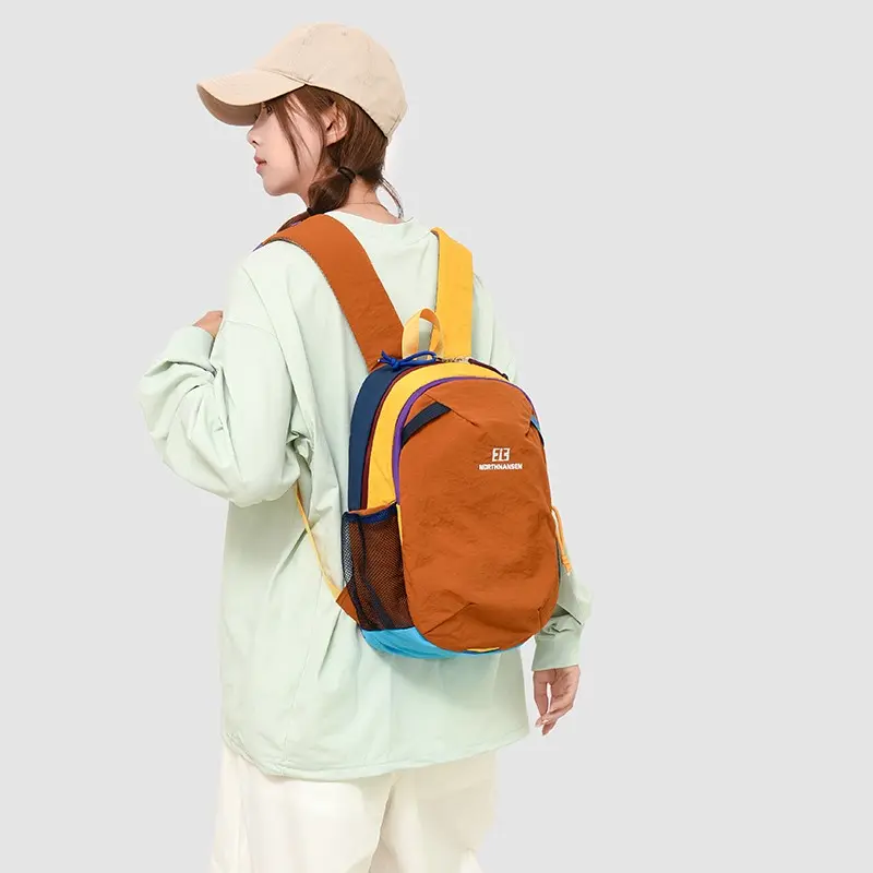 Unisex Nylon Backpack, Breathable & Quick-Dry Design, Traveling Daypack, Ideal for Cycling Hiking Commuting Outdoor Travel Student Use, Water Resistant Daypack