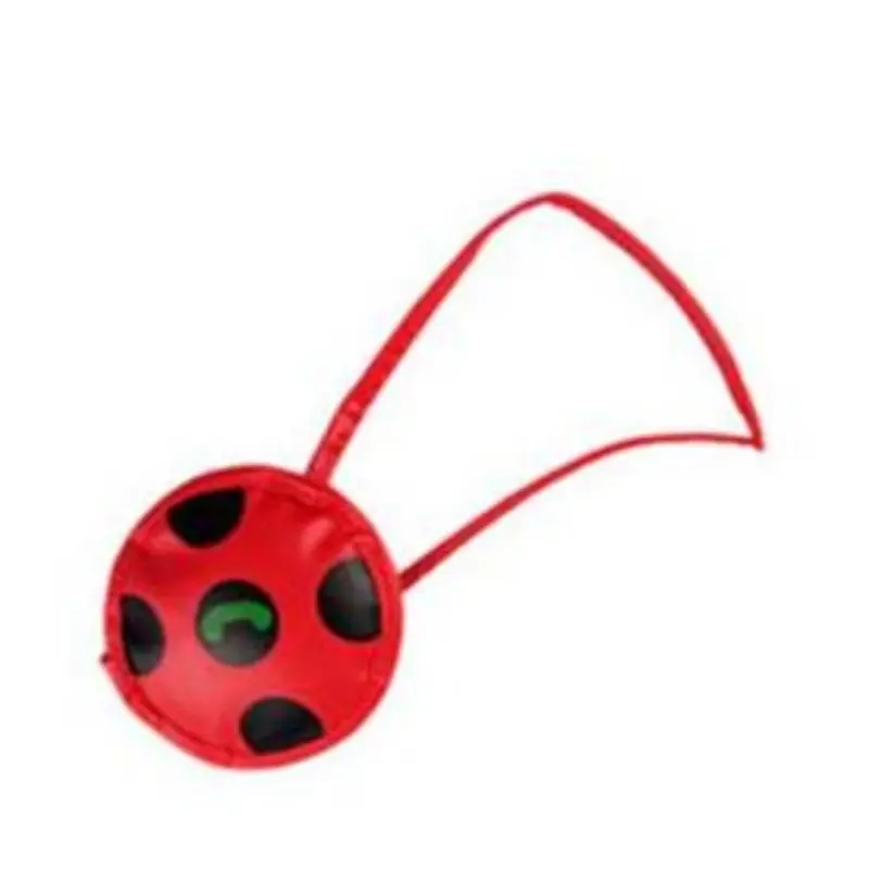 Miraculous Ladybug Themed Kids Crossbody Bag, Cartoon Ladybug Shaped Purse