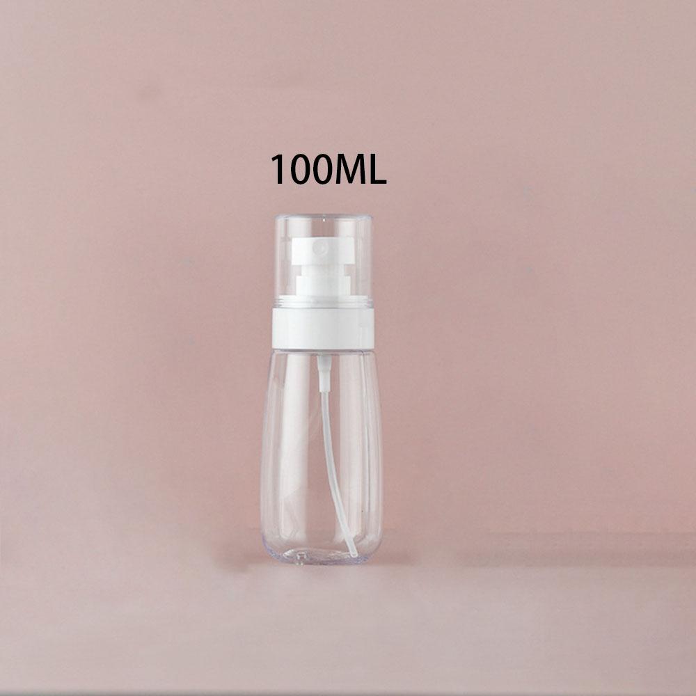 1Pc Portable Fine Mist Spray Bottles - 2.03oz/1.01oz Travel Size, Hypoallergenic Clear Perfume & Lotion Dispenser with Pump, Facial Tools