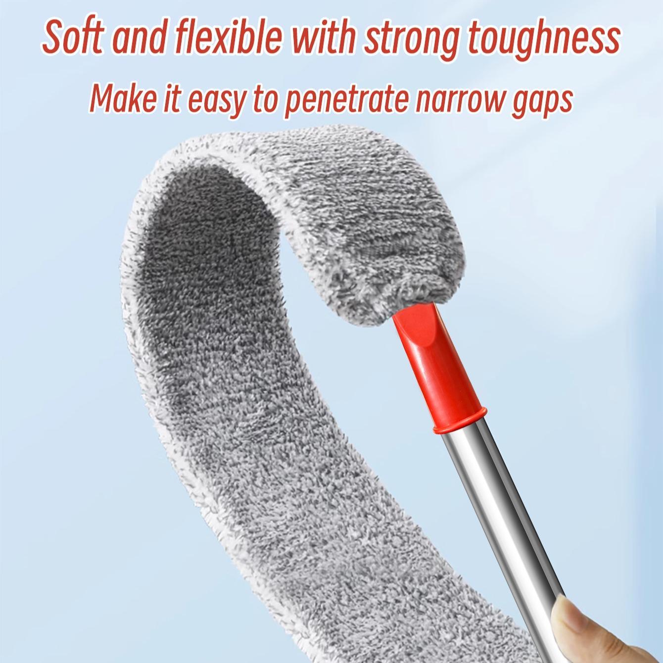 Retractable Dust Cleaning Brush, Long Handle Interior Dust Cleaning Brush, Household Cleaning Tool for Home Living Room Bedroom Sofa Under The Bed