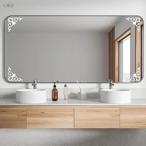 10-Pack Smooth Lightweight Glossy Self-Adhesive Acrylic Geometric Mirror Corner Stickers - Decor & Room Decor Accessories for Furniture, Cabinets, Windows, Walls, Ideal for Home Living Room Use, summerwins,sterling,silver,charm
