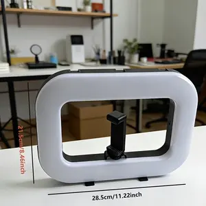 USB Charging Handheld Ring-shaped Spotlight, Intelligent Desk Lamp, Spotlight, Lamp and Lampshade, Portable Mobile Phone Live Streaming Dedicated Charging Photography Lamp, Desktop Selfie Lamp, Adjustable Brightness, Adjustable Color Temperature