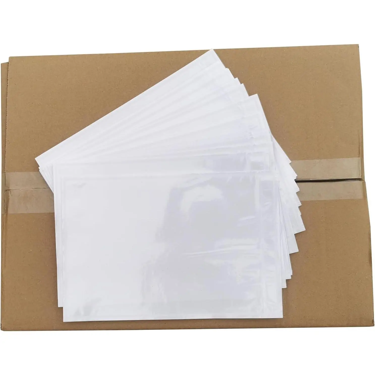 1000 count 6"x 9" Clear Self-Adhesive Packing List Envelopes Plastic Shipping/Mailing Pouch Enclosed Bags for Packing Slips Invoice Label