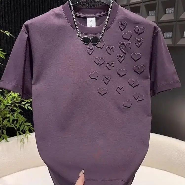 Men's Trend Casual Short Sleeve Loose Pullovers Summer Simplicity All-match Fashion T Shirts Harajuku Korean Men Clothing