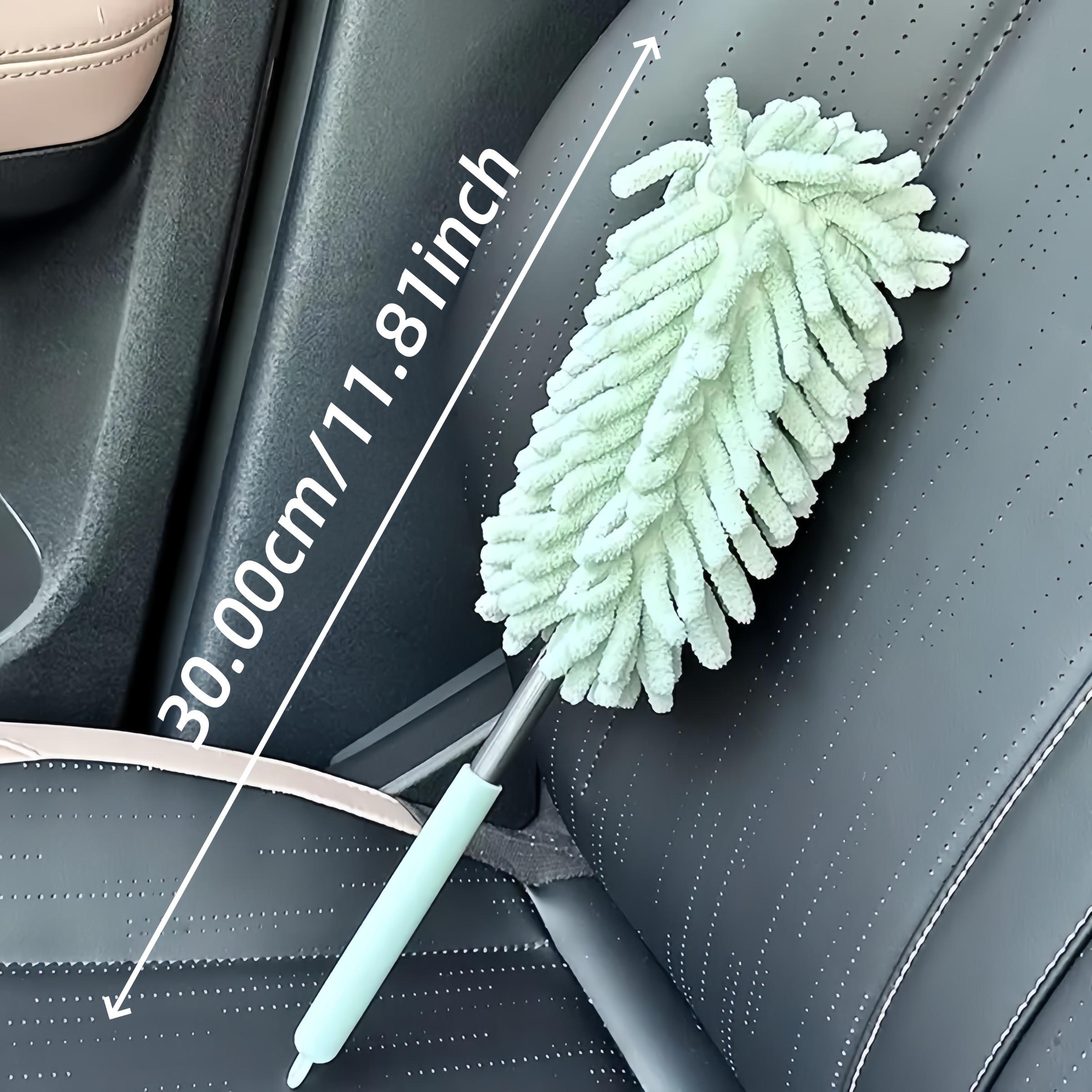 Mini Car duster brush, with a comfortable handle, extendable, ultra-fine fiber dusting tool, for indoor home and car cleaning, car cleaning tool, household cleaning tool, cleaner