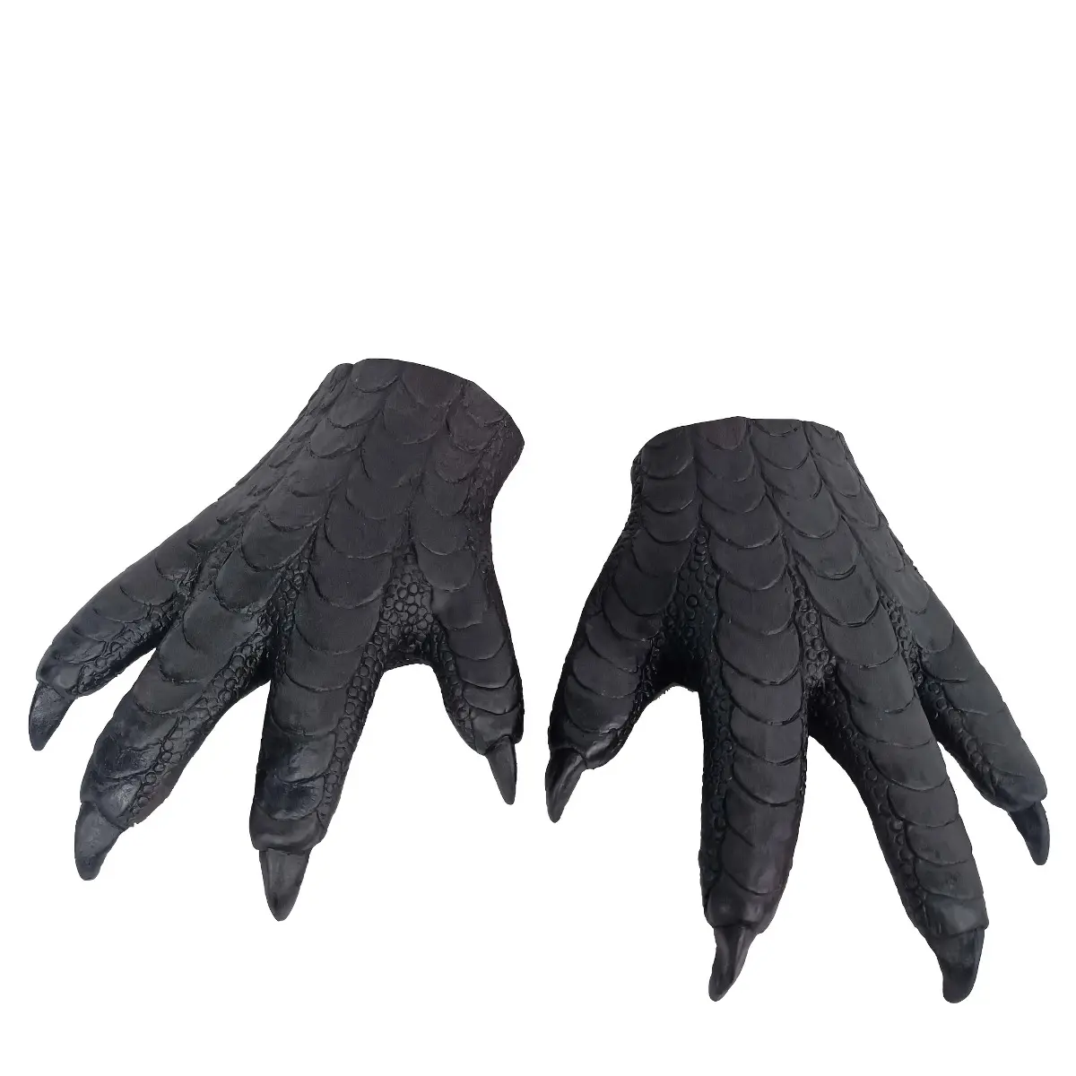 Black Eagle Claw Latex Gloves, Realistic Animal Costume Hand Props for Halloween, Cosplay, Stage Performance and Theme Parties, Novelty Dress Up Accessories, Fun Prank Costume Gloves for Adults and Holiday Events