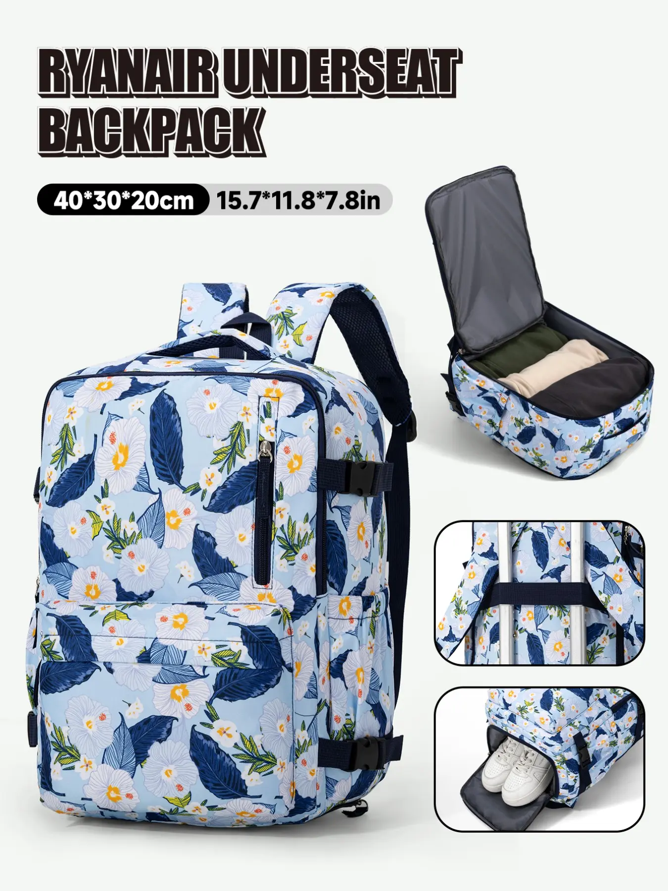 Travel Backpack for Women & Men, Carry on Backpack, Airline Approved, Resistant Weekender Daypack, Business & College Use