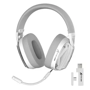 ATTACK SHARK L60 Lightweight Wireless Gaming Headset Over-Ear,Wired/Wireless/2.4GTri-Mode,40mm Drivers,5.1 Channel Stereo Sound,Detachable Noise Cancelling Mic,40+Hr Battery for PC/Mac/PS4/PS5/Switch