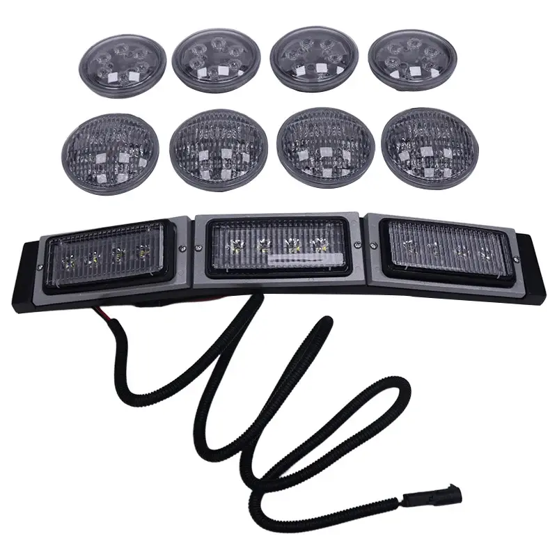 FridayParts 228W 12V 24V LED Front Hood Light Conversion Kit for John Deere Tractor 4050 4250 4450 4055 4255 4455