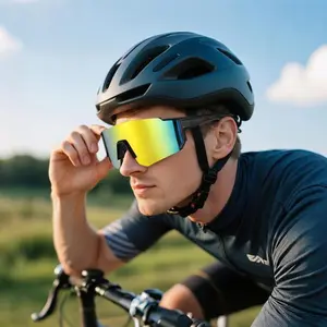 Unisex 7-Pack Outdoor Sports Eyewear - Windproof, UV-Protective European-American Oversized Slim Sunglasses, Bike Shades for Cycling, Fishing