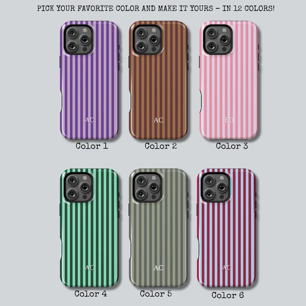 Personalized Monogram Phone Case Initial Phone Case Name Striped Summer Style Phone Case, Retro Christmas Movie Phone Case for iPhone 17 16 15 14 13 12 11 Pro Max X XS Personalized Monogram Phone Case Initial Phone Case Name Striped Summer Style Phone Case, Retro Christmas Movie Phone Case for iPhone 17 16 15 14 13 12 11 Pro Max X XS